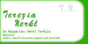 terezia merkl business card